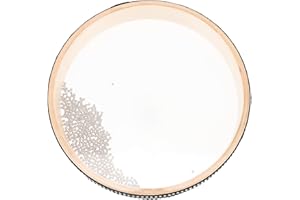 Vaguelly Instrument de musique - Tambour océanique de 20,3 cm - Perle vague de mer avec têtes transparentes - Instrument de percussion à la main de l'océan pour enfants et adultes