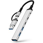 Coverzone USB Type-C Hub &Ccedil;oklayıcı 5 in 2 | 3x USB 2.0 + 2x Type-C Port, Laptop Tablet Telefon Uyumlu, Hızlı Veri Aktarım ve 