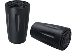 FOFUYIM 2Pcs Walking Stick Replacement Tips, Walking Stick Rubber Caps Trekking Poles Fits Most Hiking Sticks