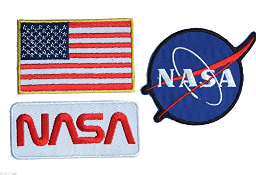 Nasa Space Shuttle Pilot Iron on Patch Super Set 01, parche con plancha, Iron on parches bordados, New, Set of 3 parches by onekool