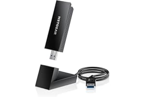 NETGEAR Nighthawk WiFi 6E USB 3.0 WiFi Adapter (A8000) - WiFi 6 Dongle For PC - AXE3000 Tri-band Wireless Gigabit Speed (Up to 3 Gbps) - New 6 GHz Band - For Windows PC