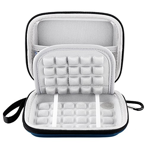 Lacdo (TM), Hartschale, wasserdicht, stoßfest, Tragegriff, aus EVA-Schutzhülle für Seagate Backup Slim Plus 2 TB, 1 TB, 500 g, Slim für Mac, Backup Mobile Geräte, USB 3.0) für Toshiba Canvio Basics. Canvio Connect. Canvio Slim externe II 6.35 cm Festplatte - 4
