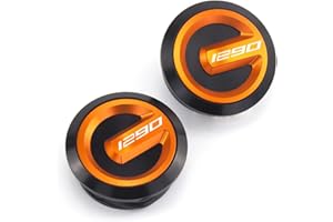 MODEER For KTM 1290 Super Adventure 2015-2020 1290Super Duke R Frame Hole Cover Caps Plug Decorative Frame Cap Motorcycle Accessories (Black&Gold)