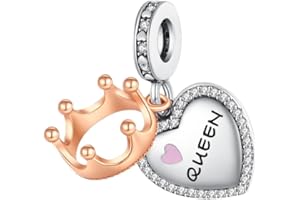 BEEUVIP Animali figure amore Charm per bracciali, ciondoli in argento 925, perline per collane, per la festa della mamma, compleanno, regalo di Natale