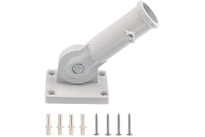 Dfuqanb 1 Pièce Support de Drapeau Réglable,Support de Drapeau,Support de Poteau,Support Mural pour Mât de Drapeau,Drapeau Réglable Support Mât de Drapeau,pour Drapeaux, enseignes