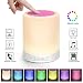 Produktbild Kimfoxes Bluetooth Lautsprecher LED Farbwechsel Lampe dimmbare Touch Nachtlicht Lampe Tischdeko Stimmungslicht Schlummerlicht Atmosphäre Mood Light Leselampe Schlaf-Licht Tischleuchte Schreibtischlampe Tischlampe Nachttischlampen (Rosa)
