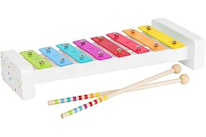 Small Foot 11117 Xylophone « Sound » en bois, certifié 100% FSC, instrument de musique pour enfants, avec notes Jouets, multicolore