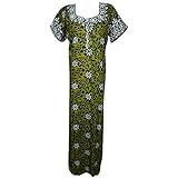 Indiatrendzs Cotton Nighty Printed Summer Nightwear For Women (Chest 48)