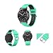 Produktbild Altsommer Uhrenarmband 22mm für Samsung Gear S3 Frontier Weiches Armband Silikon mit Prismatisches Loch Atmungsaktiv Sportarmband Ersatzarmband Uhrenarmbänder für Damen Herren (Hellblau)