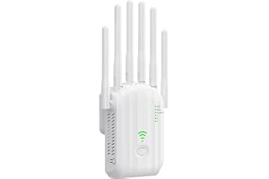 Utomhus WiFi-repeater, kraftfull WiFi-förstärkare med 6 antenner, 2,4 GHz och 5 GHz dubbelband, Gigabit Ethernet-port, kraftf