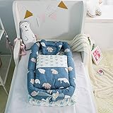 Portátil: Para bebés de 0 a 24 meses, portátil y ligero. El juego incluye 1 cuna, 1 almohada y 1 edredón.Ponlo en el cochecito, en una cuna más grande, en un sofá o en el suelo.
