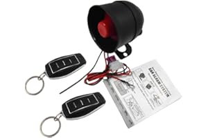 Kacepar UniV/e*rsal Dispositivo di allarme per auto, UniV/e*rsal Dispositivo di allarme automatico a vibrazione telecomando, adatto per auto DC 12 V