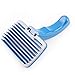 Produktbild GJJ Haustier Hundekamm - Hund Schönheit Knotting Haarentfernung Kunststoff Automatische Kamm - Hundebürste Pet Products,Blau,12 * 7.5cm