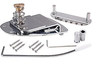 Alnicov Set ponte per cordiera Tremolo Vibrato per mancini per parti di ricambio per chitarra Mustang a 6 corde