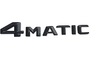 MCK Auto - 4Matic Black Glossy Rear Boot Logo Back Badge Emblem Tuning Modification