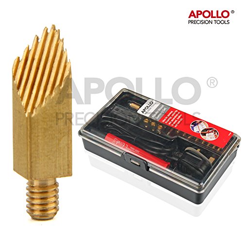 Apollo 30W Pyrografie Brandmaleisen für Holz & 22-teiliges gemischtes Zubehör-Set einschließlich Löteisenspitze, Messerklinge, Nummern- & Formen-Vorlagenschablone in kompakter Aufbewahrungsbox - 6