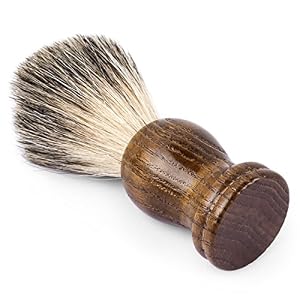 QSHAVE 100% Best Original Pure Badger Hair Shaving Brush Handmade with Handle on Wood. High Quality Resin Handle… - Image 5