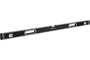 MIVOS Aluminium Spirit Level 120 cm with Magnetic System and Aluminium Housing - Magnetic Spirit Level with 3 Levels - High Accuracy - Magnetic Spirit Level - Maximum Precision