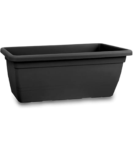 HAC24 Vaso Per Piante, 28 X 28 Cm, In Plastica, Con Sottovaso