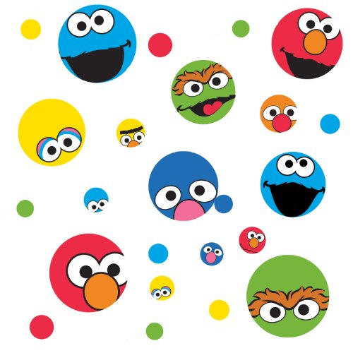 Preisvergleich Produktbild Sesame Street Dots &Peel Stick Wandaufkleber