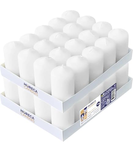 Hofer Kerzen: Candela A Colonna Rosse · Set Da 20 Ceri Non Profumati 40