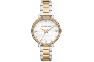 Michael Kors Damski Zegarek Pyper, kwarcowy z trójwskazówkowym mechanizmem, z paskiem ze stali nierdzewnej lub stopu metali