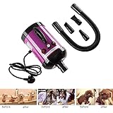 ◆ Potente y estable: con 2600 vatios de potencia y un motor de alta calidad, esta secadora brinda a las mascotas un tratamiento de secado completo y profesional, y es ideal para el peinado de perros.