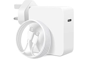LTBSTOYE 106W Mac book Pro/Air Charger, USB C Fast Mac Charger Power Adapter Compatible with MacBook Pro 16, 15, 14, 13 Inch, MacBook Air 13 Inch, iPad Pro 2021/2020/2019/2018, Included 7.2ft USB C to C Cable