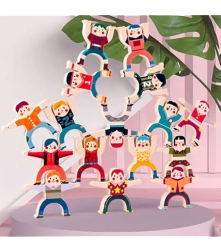 Buy MUREN® Wooden Acrobat Toys for Kids | Stack & Balance Human