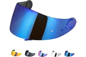 VCOROS Helmet Visor Motorcycle Replacement for Shoei GT-Air/GT-Air2,Full Face Helmet Shield,Helmet Lens,Motorbike Hemet Accessoires (Chrome Blue)
