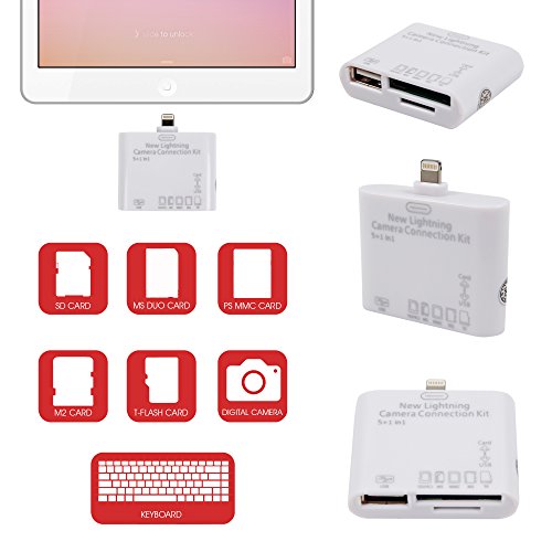 Lightning Camera Connection Kit – geeignet für Apple iPad 4, alle iPad mini Modelle, iPad Air und iPad Air 2 - 5