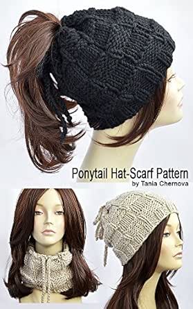crochet hat with ponytail hole pattern