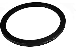 FIRSTING Adaptador de filtro de anillo reductor de 77 mm a 67 mm (77 mm a 67 mm) Anillo de filtro de cámara para filtro UV ND CPL de 67 mm (MPIXO)