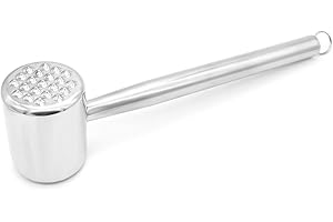 Buwico Fleischklopfer - 304 Edelstahl Fleischhammer Doppelseitiges Schnitzelklopfer für Fleisch zu plattieren und weicher zu Machen, für Rindfleisch, Steak, Huhn, Schweinefleisch und Kalbfleisch