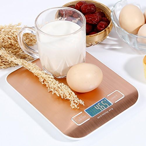 HAPPYX Kitchen Scale,Electronic Digital Food Cooking Scale (1g-10kg, Pink)