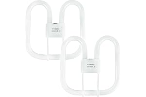 JQSLIGHT 16W GR10Q Compact Fluorescent Lamp，4 Pin Light Bulbs Cold White 6000k Non-Dimmable，950LM，AC 230V，Recessed Ceiling Light，Energy Saving Light Bulbs，Pack of 2