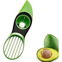 Outil Avocat 3 En 1 – Coupe, épluche Et Désosse – Lot De 2, Acier Inoxydable Et Plastique – Pour Guacamole, Salades - 6