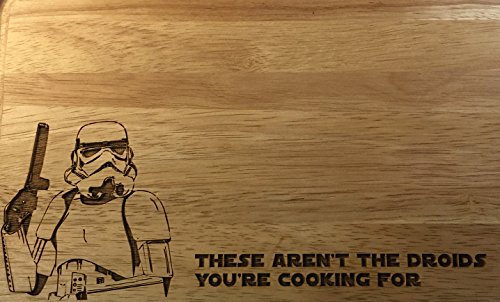 Star Wars inspiriert „Diese nicht die Droids Sie kochen für“ Holz, Schneidebrett Schneiden, Käseplatten. - 3