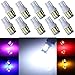 Produktbild Grandview 10pcs T10 501 194 Birnen Super Helle Weiß 168 2825 T10 Birne mit 10-7014-SMD 350 Lumen Keil Ersatz für Auto Innenleuchten, Armaturenbrett Lichter, Seitenlicht Lampen, Nummernschild Glühbirnen, Boot Glühbirnen ( DC 12V)