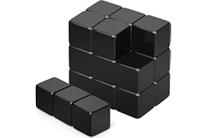 Wukong 20 sztuk magnesów na tablicę magnetyczną, mocne magnesy 10 mm, czarne, magnesy na lodówkę do biura