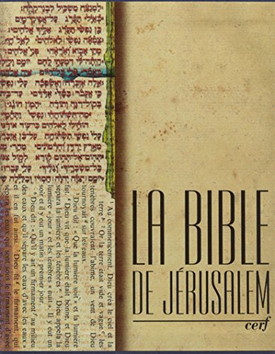 Bible de Jerusalem "Édition Major" Bible de Jerusalem "Édition Major"