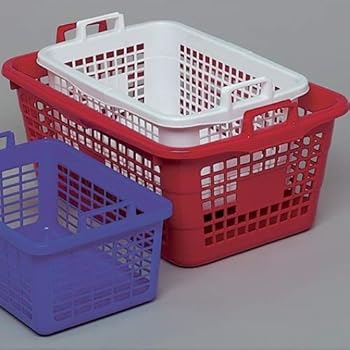 Great Kunststoff, rechteckig, Wäschekorb, weiß, 1 Stück: Amazon.de