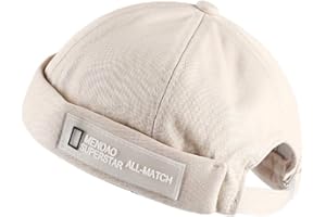 YAMEE Bonnet Docker Homme Femme Casquette sans Visiere Docker Bonnet bob Chapeau Bonnet de Docker Skullcap bob Homme