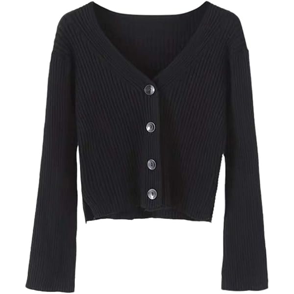 Vero Moda VMBOOM LS O-NECK GA NOOS - Gebreide jurk - black/zwart