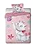 Produktbild Jerry Fabrics JF0134 Bettwäscheset Marie Cat Schmetterling, 1x Bettdecke und 1x Kissenhülle, 140 x 200/70 x 90 cm