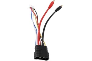 Be In Your Mind 1x Adaptateur de Câble de Connecteur de Batterie Connecteur de Faisceau de Batterie à Boîtier Rigide 4S avec Prise d'équilibrage JST-XH Compatible avec T-raxxas TRX 1/8 Voiture RC