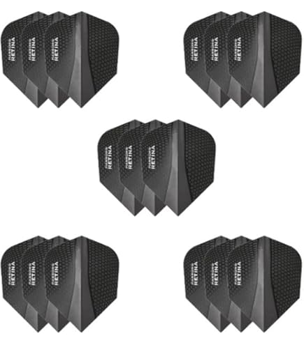 Harrows Atrax Black NO6 Darts Flights