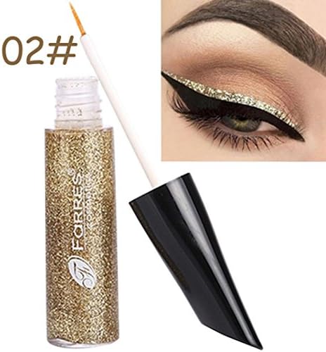 Eye Shiimer Eyeshadow Powder Liquid, GreatestPAK Long Lasting Shadow Makeup Eyeliner (02#)