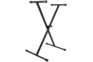 ONSTAGE On-Stage KS7190 Classic Single-X Keyboard Stand, Black