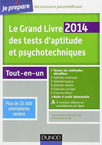 Download Le Grand Livre 2014 des tests d'aptitude et psychotechniques - 5e éd - Toutes les méthodes détaillée: Toutes les méthodes détaillées Download Le Grand Livre 2014 des tests d'aptitude et psychotechniques - 5e éd - Toutes les méthodes détaillée: Toutes les méthodes détaillées